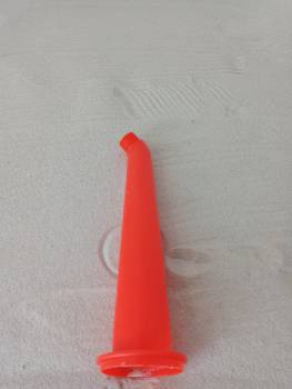 Preview: Düse für Beutel groß gewinkelt rot