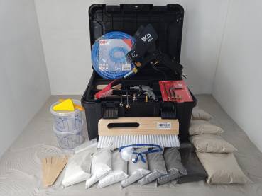 Set A. Profi Komplettset besandete Fugen im Koffer