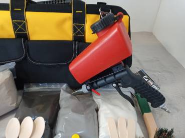 Preview: Set D. Komplettset besandete Fugen in Werkzeugtasche