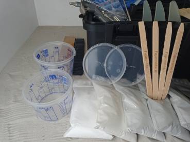 Preview: Set A. Profi Komplettset besandete Fugen im Koffer